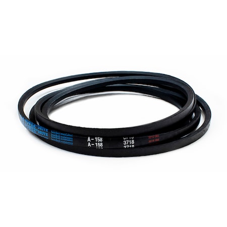 D&D A158 Classical V-Belt, 160 in Outside Length, 1/2 in Top Width, 1 Ribs A158
